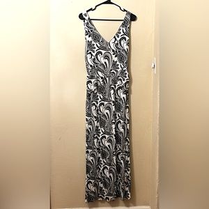 INC - International Concepts Ruched Paisley Maxi Dress